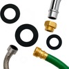 Mario10 24-Piece Rubber Hose Washer Set – 1/2", 3/4", and