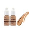 ABRUS® - 2 Pack Phoera Foundation, Full Coverage Foundation, Concealer