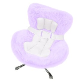Car Seat for 17cm Dolls with Soft Furry Cushion, Air Vent Clip and Desktop Stand,Functional Car Ornament for Blind Box Doll Fans and Doll Collectors ,Includes Seat Leg for Desktop Display