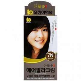 Yehyang Squid Ink Hair Color Cream 7N Light Brown 60g / 예향 오징어먹물 헤어칼라크림 7N 밝은갈색 60g