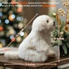14 Inch Maltese Stuffed Animal, Realistic Dog Plush, Lifelike Stuffed