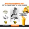 Gowintech Commercial Heavy Duty Cast Iron Hand Press Manual Orange
