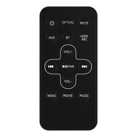 For TCL STV122 Replace Remote for TCL Alto 5/5+ TS5000 TS5010 2.0/2.1 Channel Soundbar