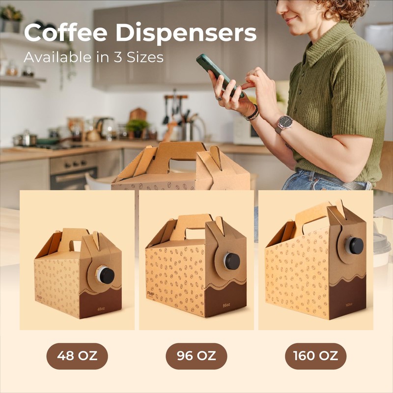 Fit Meal Prep 8 Pack 96 oz Disposable Coffee Dispensers
