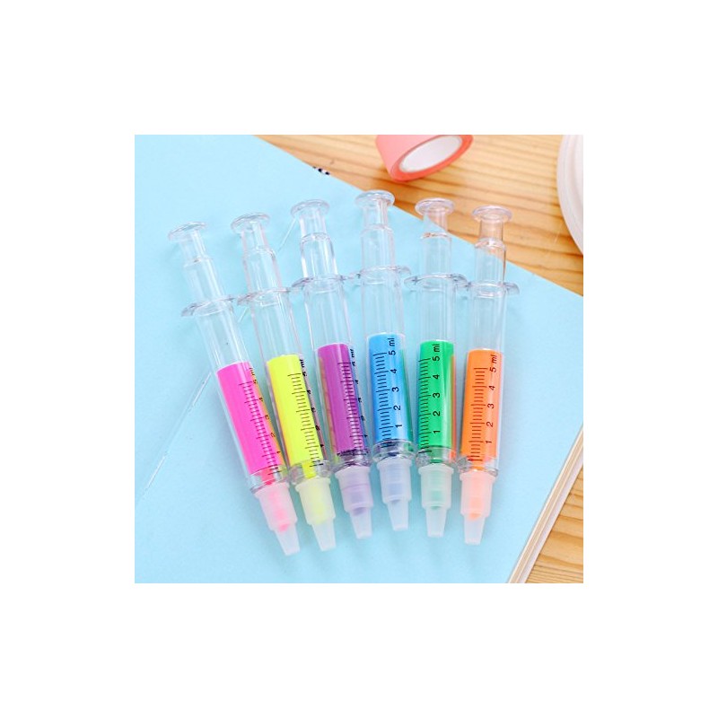 6 Pcs Highlighter Pens Highlighter Pens Stationery Gift for Kids