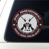 2x 2nd Amendment - America's Original Homeland Security Round Bumper
