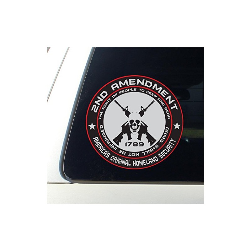 2x 2nd Amendment - America's Original Homeland Security Round Bumper