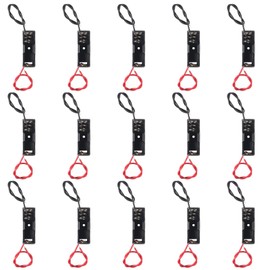 DORHEA 15PCS 12V 23A Battery Holder A23 Battery Case with Wires Battery Spring Clip Holder Box