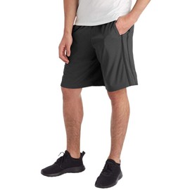 C9 Champion Men's Mesh Shorts-10" Inseam, Railroad Gray/Ebony, L