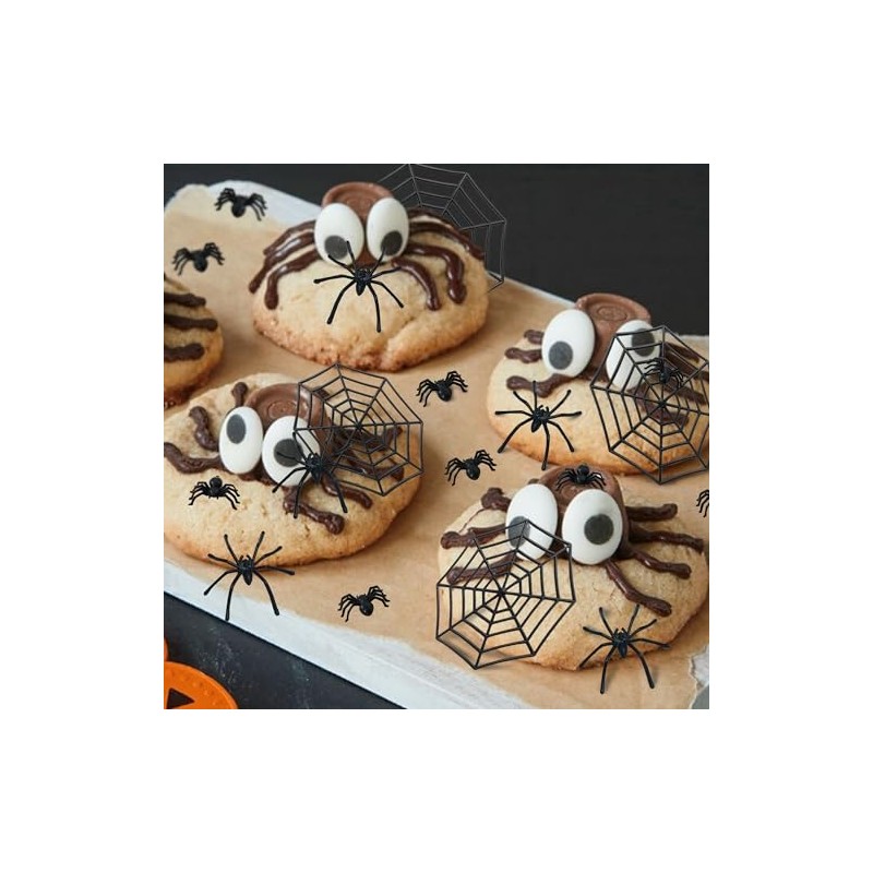150 piezas de Halloween mini murciélagos arañas cráneo cabezas