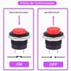 Lewttyer 16 mm Round Momentary Pressure Switch 12 V Metal