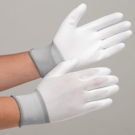 Midori Anzen MCG500N Low Dust Generation Work Gloves, Palm Coating, Large, Pack of 10 Pairs