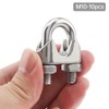 3/8" Wire Rope Clamp,10 pcs Cable Clamps 304 Stainless Steel