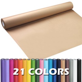 Office Product PerkHomy Brown Kraft Paper Roll 17.5" x 600" (50') for Gift Wrapping Bulletin Board Kids Craft Art Bouquet Flower Packing Moving Shipping Floor Covering Table 70GSM 50LB (Brown, 17.5" x 50')