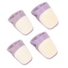 4 Pcs Silicone Thimble Purple Soft Elastic Finger Protector Finger