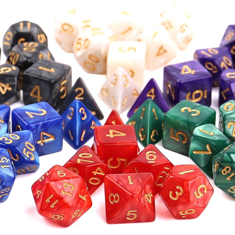 H&S 42pcs DnD Dice 6 Sets Dungeons and Dragons Dice
