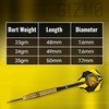 Shot! Darts Redline G1ZM0 Steel Tip Dart Set Front Weighted