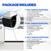 Holikme Garage Door Seal - Pre-drilled Aluminum Track Retainer Kit,
