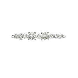 Faship Gorgeous Clear Rhinestone Crystal Small Flower Hair Barrette Clip