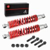 Front Shocks Absorber Red Spring & Bolt lock Nut Compatible