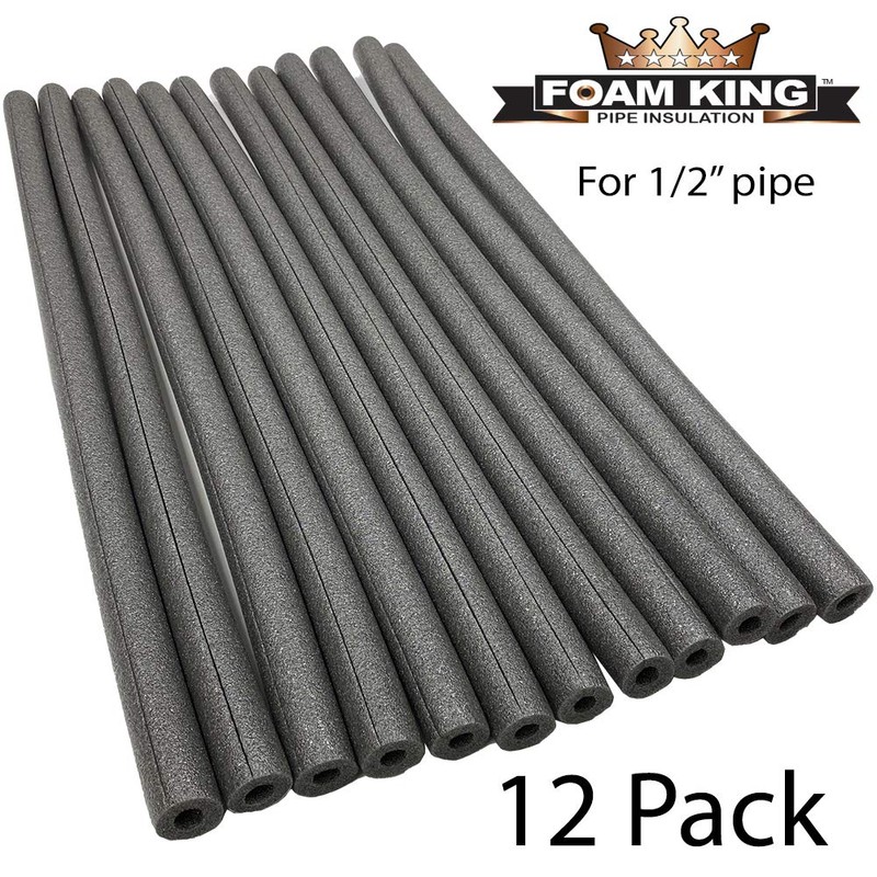 Foam King Pipe Insulation for 1/2 inch Copper Pipe, 3