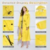 Nsyee Womens Long Raincoats Waterproof Rain Jacket Lightweight Breathable Hooded