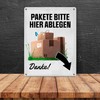 Metal Sign 15 x 20 cm - Arrow Right Tin