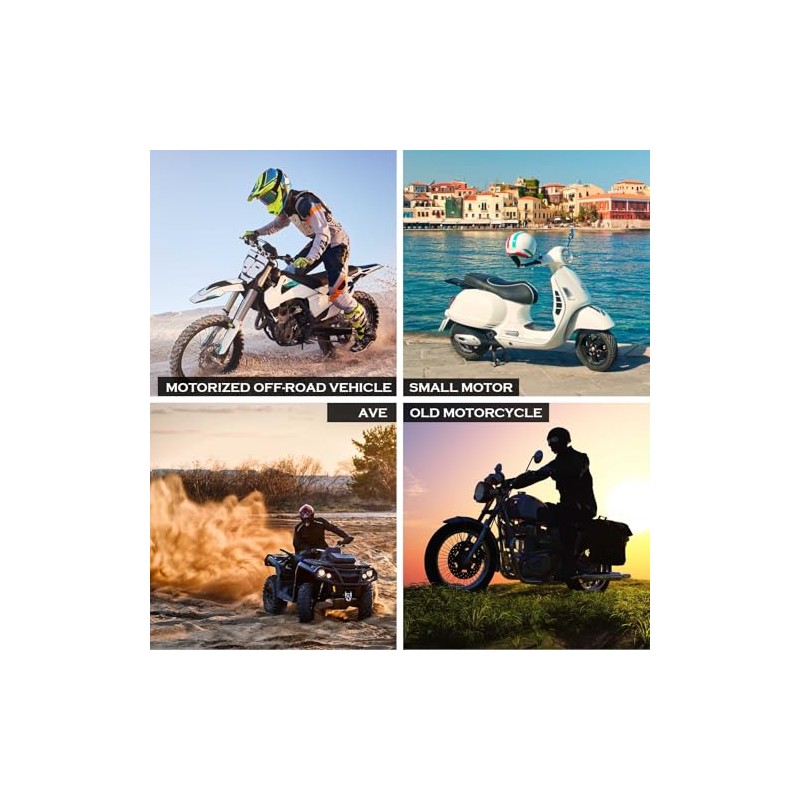 Pack of 4 Motorcycle Indicators 12 V LED with E