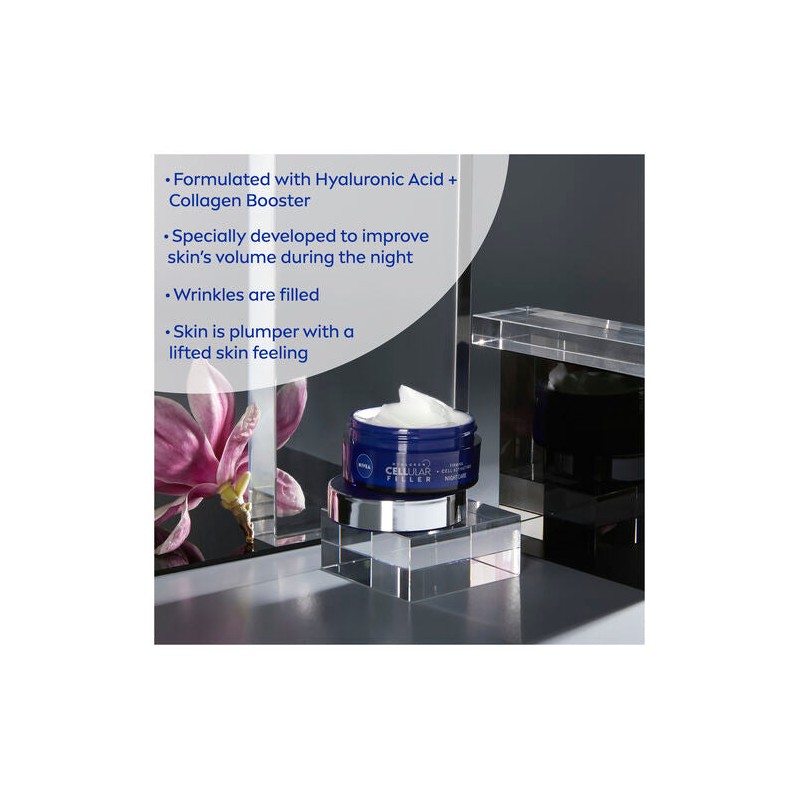 Nivea Hyaluron Cellular Filler Night Cream SPF15 50mL