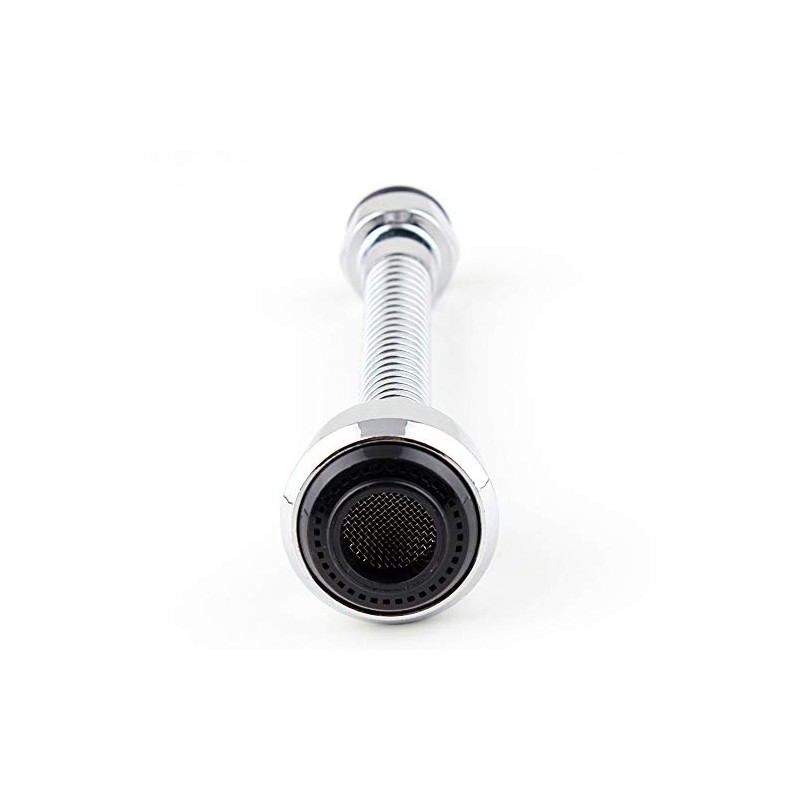 Maximex Flexible Shower Extension with Pressure and Shower Jet, Stainless