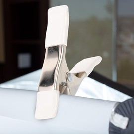 Angoily 3PCS Clips Heavy Duty Backdrop Stand Clamps for Crafts Wood Working Clamps Heavy Duty Spring Clamps Woodworking Clamps Small Clamps Wedding Dress Protective Case Chrome