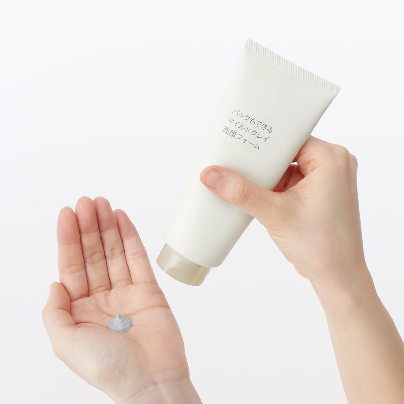 MUJI 76811862 Mild Clay Facial Cleansing Foam, 5.3 oz (150