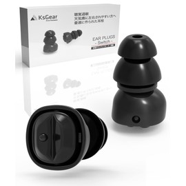 KsGear [Best Made for Sensitive Hearing and Weather Disease], Ear Plugs with Air Penetration, Easy to Release Pressure, No Closure Feeling, Perfect for Kids, HSP Earplugs, No Charging Required