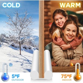 MAXTID Under Door Draft Stopper White 32Inch, Weather Stripping Door Seal, Door Sweep for Exterior & Interior Doors,Door Bottom Seal Dust and Noise Insulation Entry Door Draft Guard of Doors Blocker