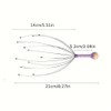 Manual Scalp Massager for Relaxation – Flexible Stainless Steel Prongs