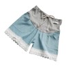 Maternity Denim Shorts Thin Soft Breathable Drawstring Fashionable Pregnancy Support