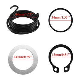 MFC·passion Start Gear GY6 Kick Start Gear Shaft Idle Gear Assembly Sets Replacement for 49cc 50cc 60cc 80cc Motors 139QMB 139QMA Engine Chinese Scooter Moped ATV Go Kart Moped Roketa Taotao Jonway