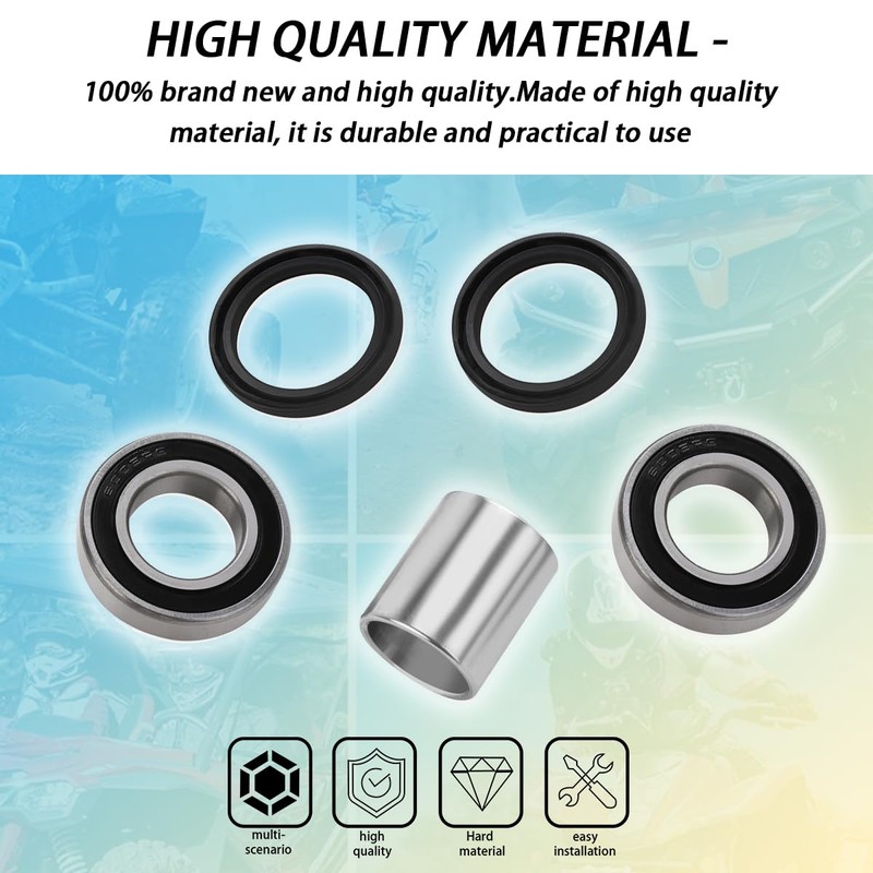 Ciuouient Front Axle Wheel Bearing & Seal Kit Compatible with