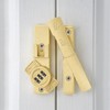 INIRET Gold 180 Degree Barn Door Lock,Mechanical Password Lock,Flip Latch