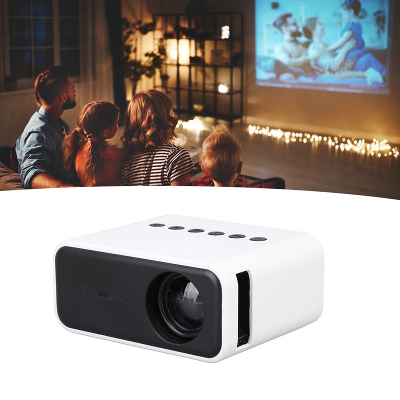 Mini Projector Multifunction HD 1080P WiFi Wireless Wired Screen Projection
