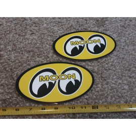 Moon Eyes Lot of 2 Classic Moon Eyes Racing Decals Stickers NHRA Hot Rat Rod Old School