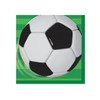 Unique Industries Soccer Beverage Napkins 16ct, Multicolor, 0.38 x 5
