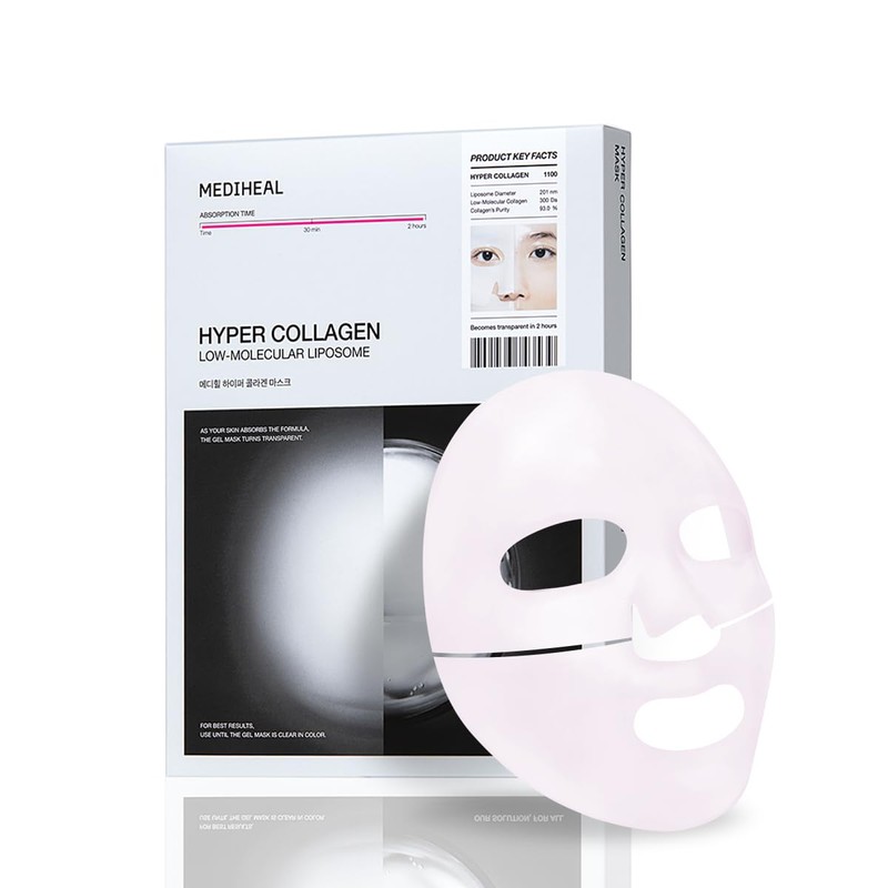 Mediheal Mascarilla De Colágeno Profundo(10 Unidades) Mascarilla De Gel De