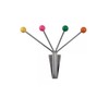 Present Time Hat Rack Neptune Chrome with Coloured Balls Small