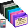 ANSOOK Manila File Jackets & File Pockets Letter Size,Reinforced Straight