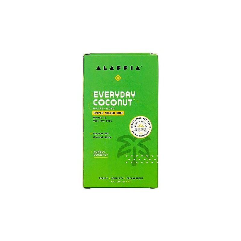 Alaffia Jabón Coco Everyday Corporal Aceite Natural Manteca Karité Extractos