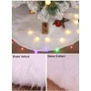 60/78/90/122cm Christmas Snow Plush Tree Skirt Xmas Base Floor Mat