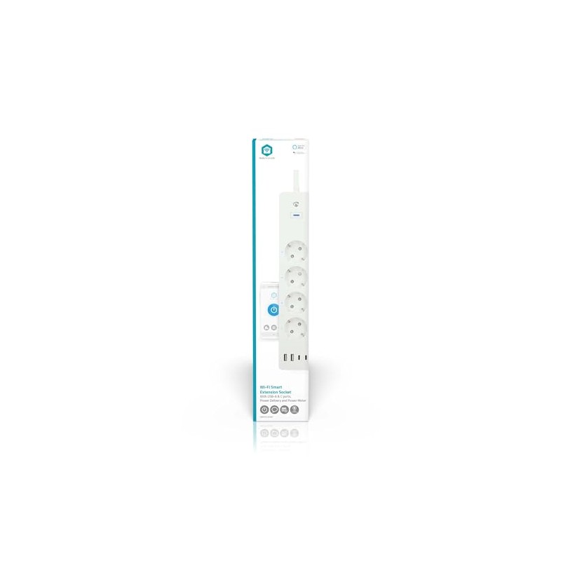 Nedis SmartLife Power Strip - Wi-Fi - Hybrid (CEE 7/7)