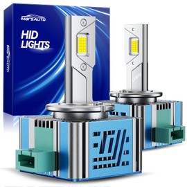 Marsauto D3S HID Xenon Bulbs, 6500K White for 66340 42403 42302 HID Assembly, IP68 Waterproof Plug and Play Fog Light Bulb, Pack of 2