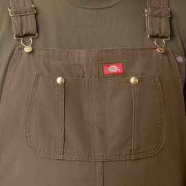 Dickies mens Bib Overalls, Rinsed Timber, 36W x 30L US